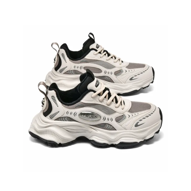 TRUEN Bubble Collection Slip Resistant Breathable Height Increasing Low Top Chunky Sneakers Unisex-9