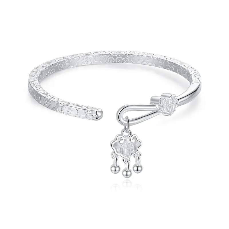 KINGFOCUS Sterling Silver Bangles Women's-0