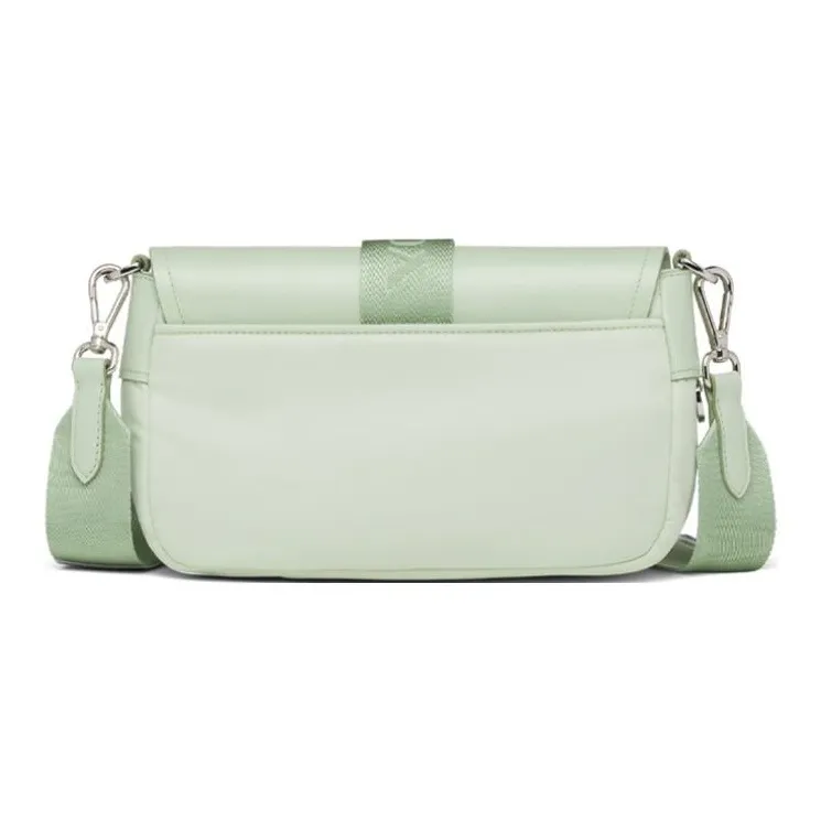 PRADA Leather Shoulder Bag Crossbody Bag Handbag Women's Aqua Green-2