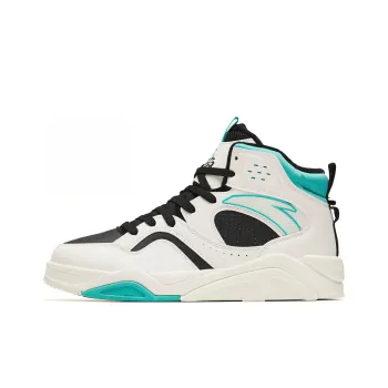 Anta Lieyan3.0 Slip Resistant Cushioning Wear Resistant High Top Skateboard Shoes Men's Black Blue