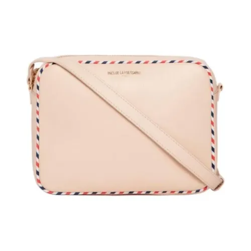 INES DE LA FRESSANGE Calfskin Shoulder Bag Women's Light Umber