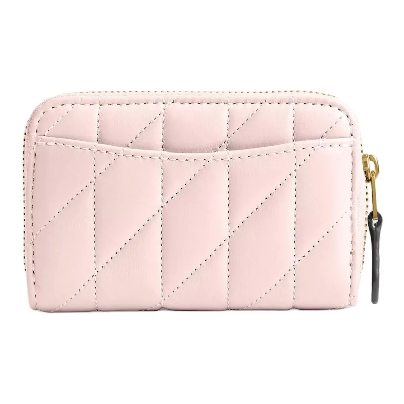 COACH Nappa Leather Card Holder Small Size Women's Blush Pink-1