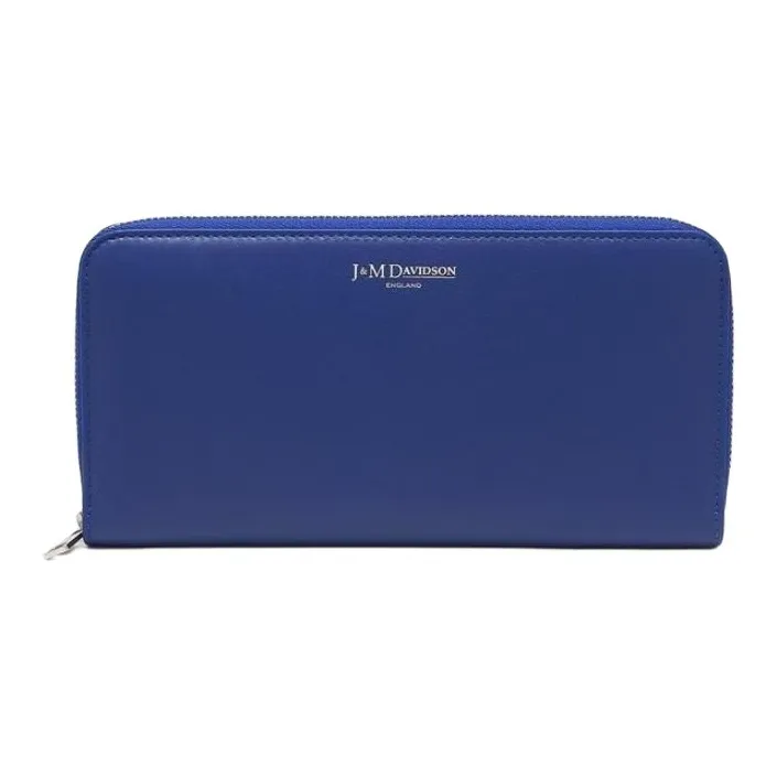 J&M Leather Wallet Women's Sapphire Blue-0