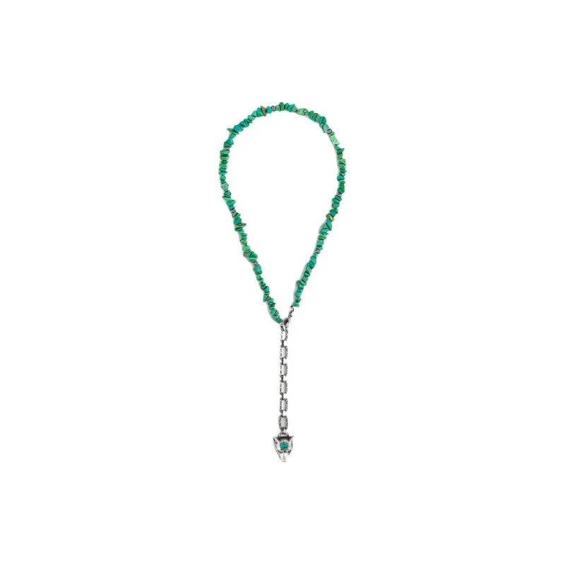 GUCCI 925 Sterling Silver Necklaces Unisex Green-1