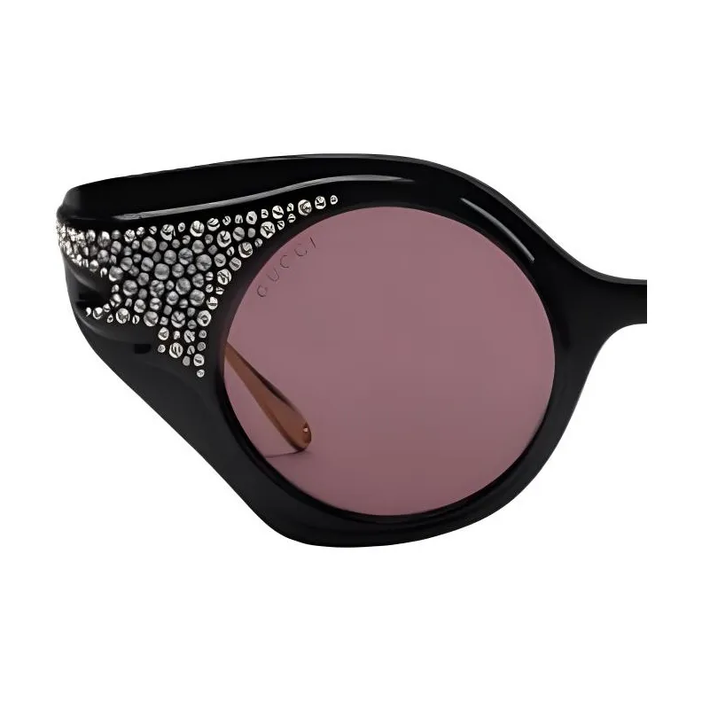 GUCCI Cat Eye Frame Recycled Acetate Sunglasses-2