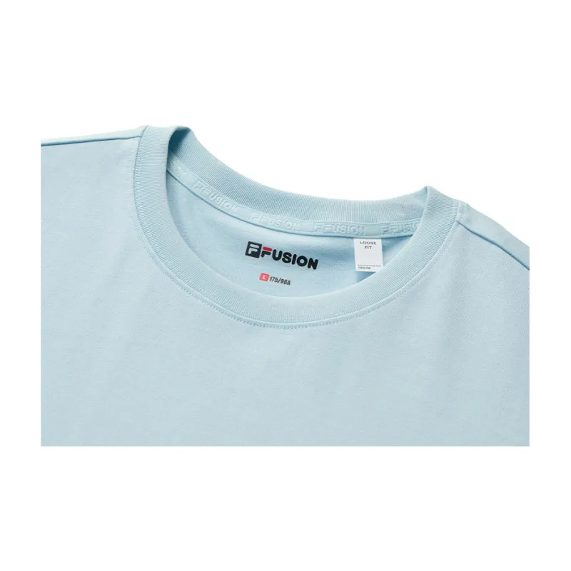FILA FUSION T Shirt Unisex Light Teal Blue-3