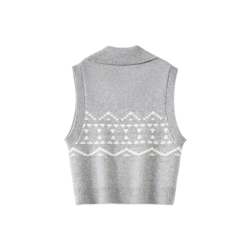 JINJU Vests Women's Gray-1