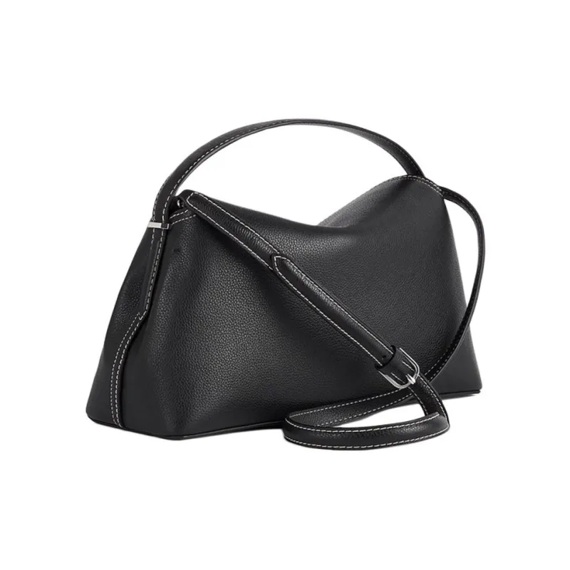 TOTEME Cow Leather Shoulder Bag Crossbody Bag Handbag Medium Size Women's Black-1