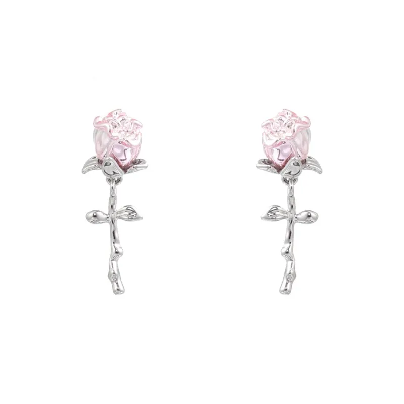 KING OF BLING Copper Stud Earrings Women's Year Of The Snake Good Luck-0