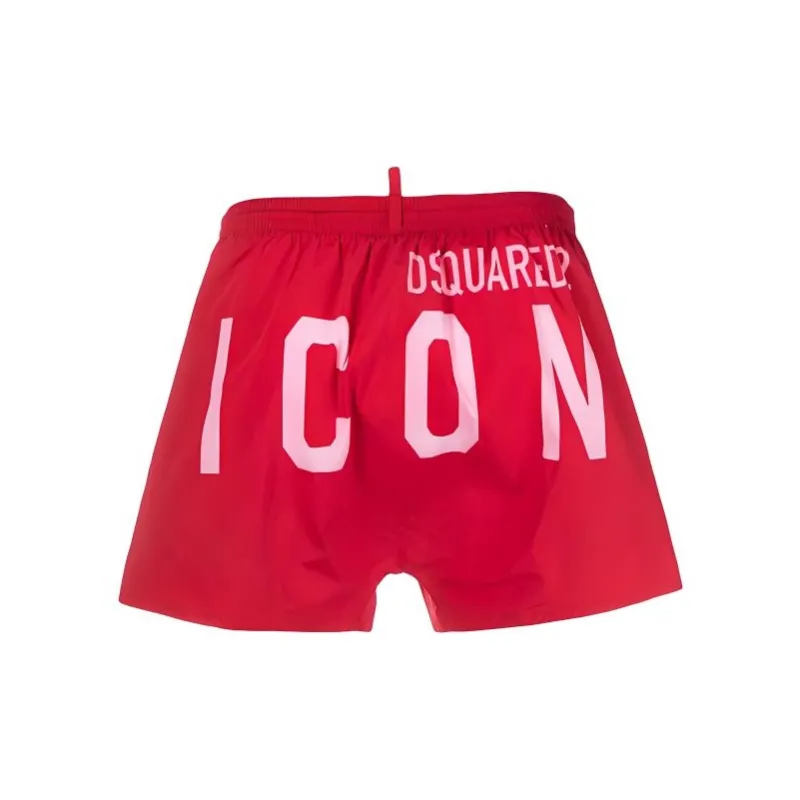 DSQUARED 2 Logo Printed Drawstring Swim Shorts-1