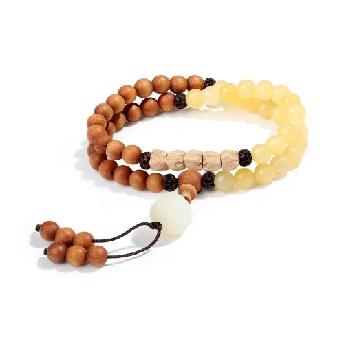 PUTUOSHANWENCHUANG Barbie Sandalwood Bracelets Unisex
