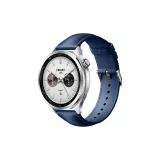 Plain Weave Leather Strap-Blue