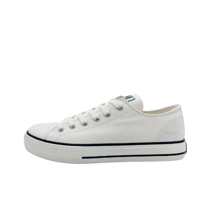 QIANJIN Low Top Canvas Shoes Men's Ecru-0