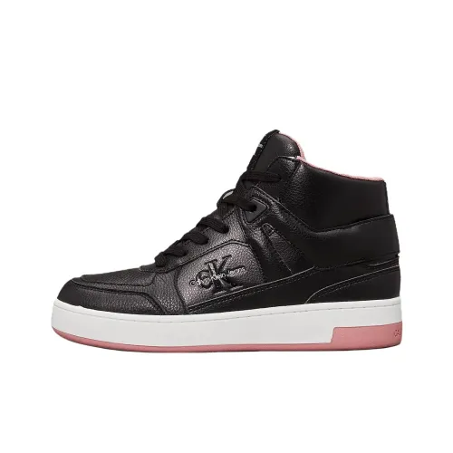 calvin grande KLEIN High-Top Skateboard Shoes Women's Black