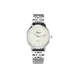 White Steel White Dial Steel Band