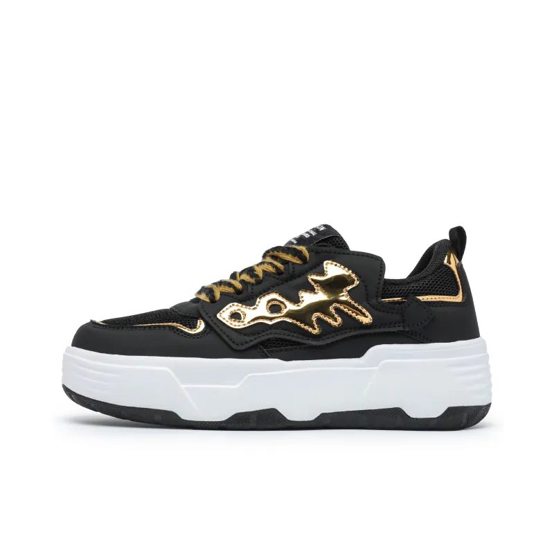 Singing Wear-Resistant Lightweight Height Increasing Low-Top Skateboard Shoes Unisex-15