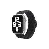 Sliding Buckle Double Wrap Woven, Starlight Black