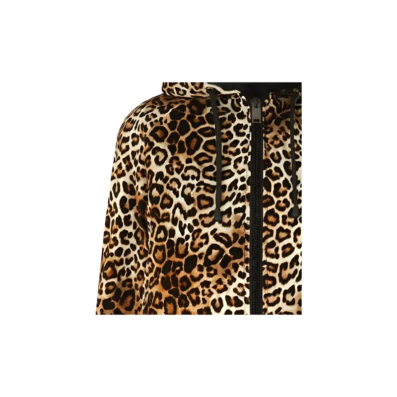 Giuseppe Zanotti Tasha Leopard print Hooded Jacket-5