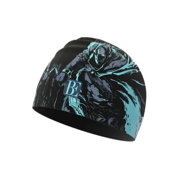 BALNEAIRE Swimming Caps Silicone Unisex 20*24cm Swordsman Blue