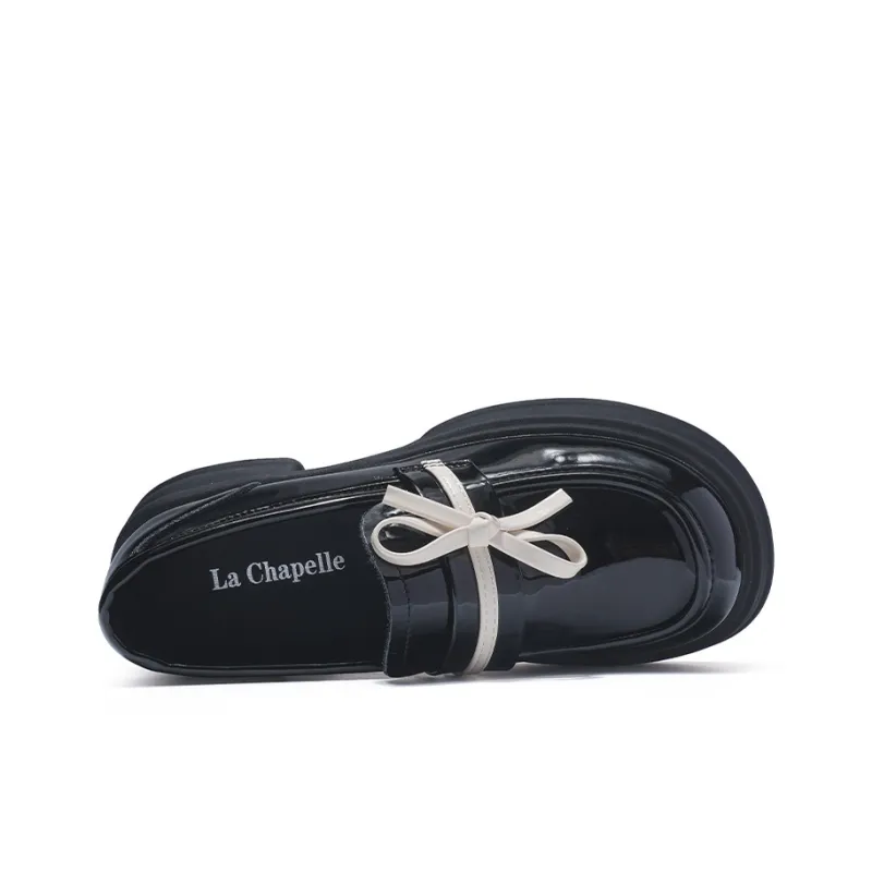 La Chapelle Loafers Women's Black/Beige-2