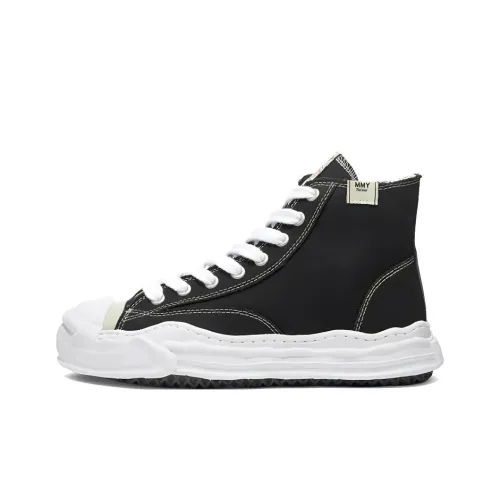MIHARA YASUHIRO Hank High Top Stylish Skateboarding Shoes Unisex Black