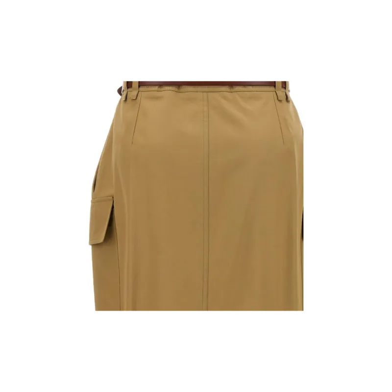 SAINT LAURENT Cassandre Skirt 'Beige Fonce'-5