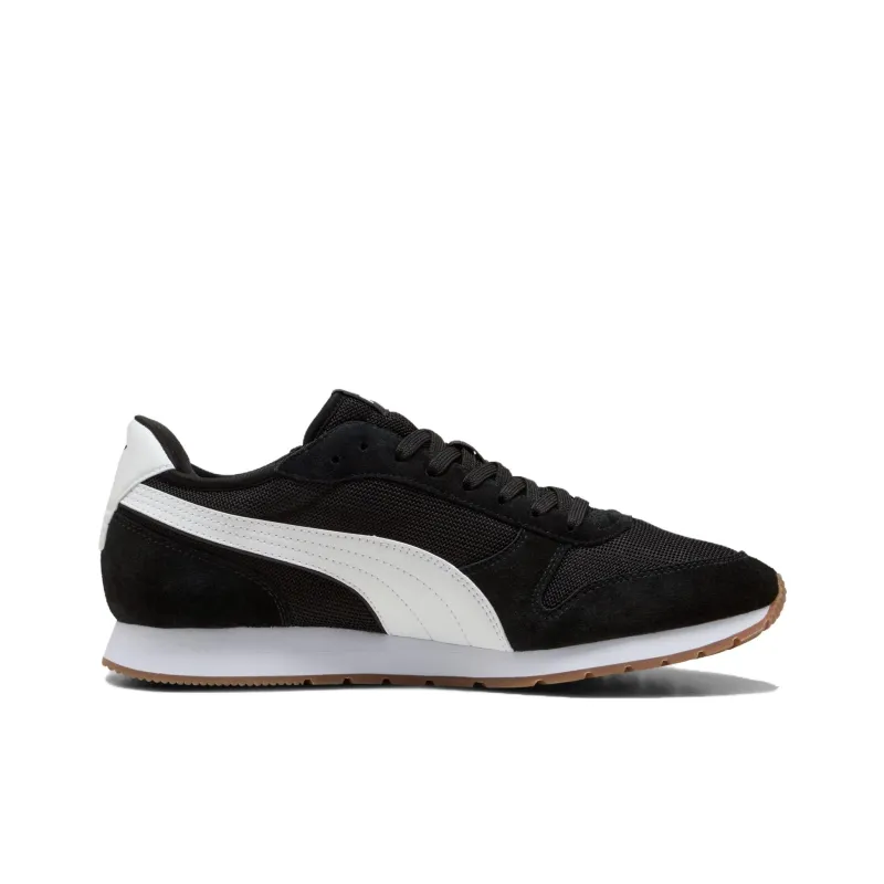 PUMA Anti Slip Wear Resistant Low Top Marathon Running Shoes Men's Black White-1