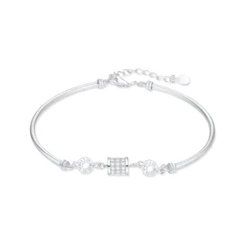 STQ S999 Fine Silver Bangles Women's