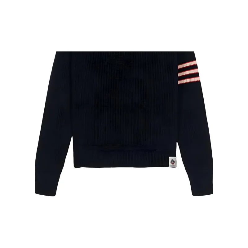 BALLY Striped Turtleneck Knitted Jumper-5