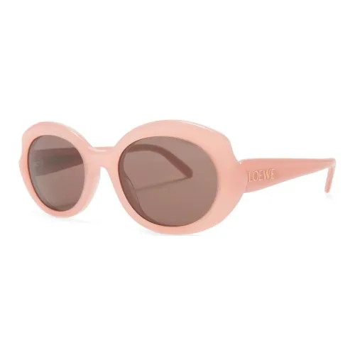 LOEWE Acetate Oval Sunglasses Unisex Pink