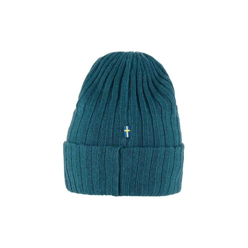 Fjallraven Wool Beanies Men's Navy Blue-1