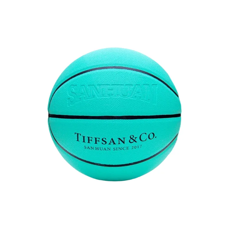 THREEHUAN PU Basketball Blue Size 4 Size 5 Size 7 Training Unisex-0
