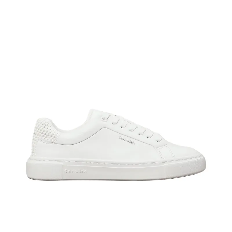 CALVIN KLEIN Low Top Skateboard Shoes Women's White-1