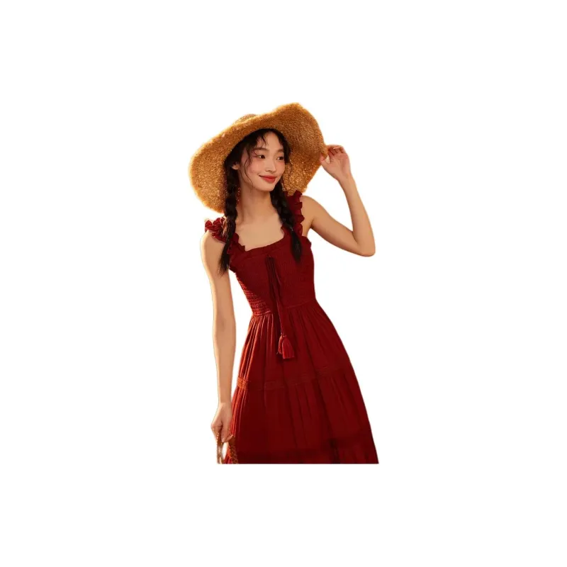 ZIHAN Sleeveless Dresses Women's-5