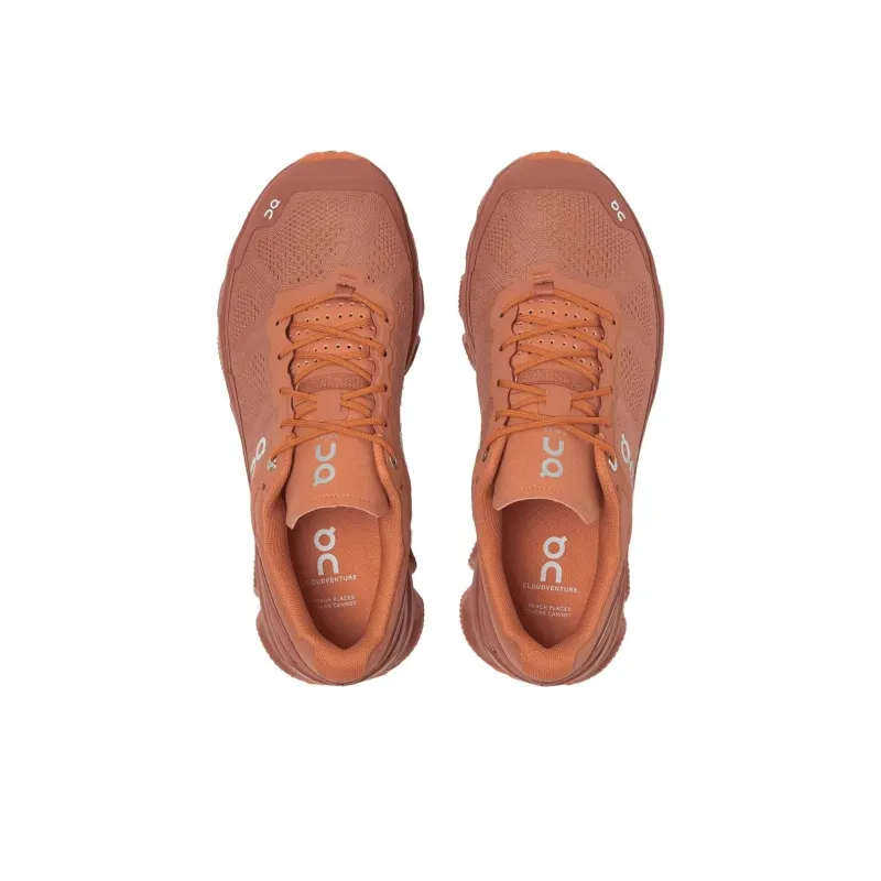 On Cloudventure Anti Slip Wear Resistant Low Top Casual Running Shoes Women's Dark Orange-3