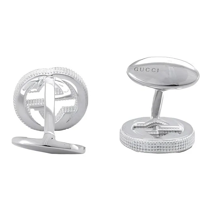 GUCCI Sterling Silver Cufflinks Men's Silver-1