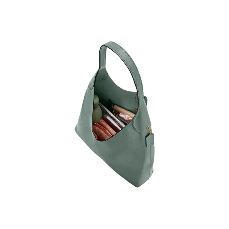 COACH Brooklyn Grain Leather Handbag, Shoulder Bag Tubas Women's Sage-3