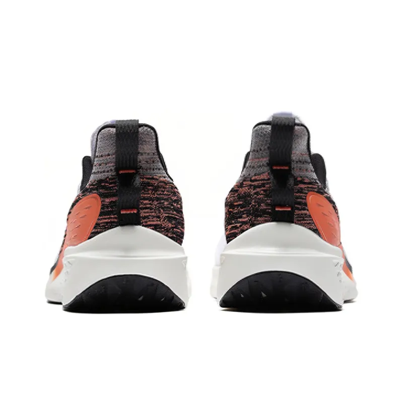 361° FlyFish 1 Cushioning Anti Slip And Wear Resistant Low Top Running Shoes Men's White Orange Black-3