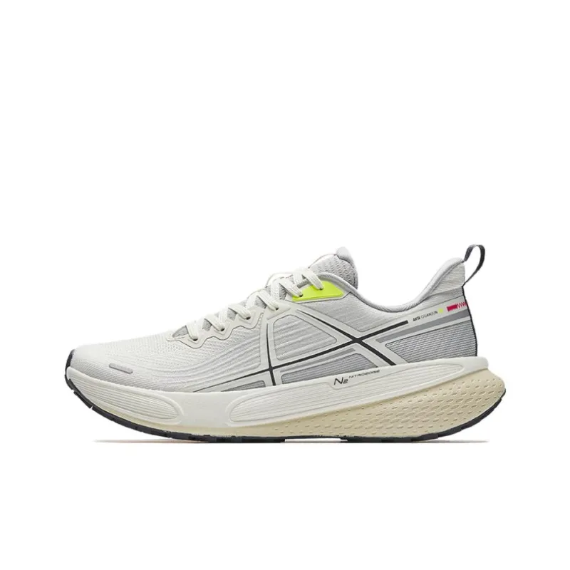 Anta Outdoor Collection Cushioning Anti Slip And Wear Resistant Low Top Running Shoes Unisex Greige-0