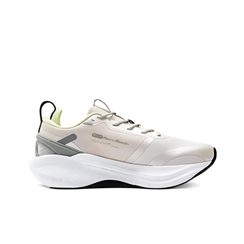 361° Foam Explosion 4.0 Anti Slip Wear Resistant Low Top Sprint Running Shoes Men's Beige Green-1