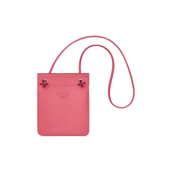 HERMES Aline Milo Sheepskin With Swift Leather Shoulder Bag Crossbody Bag Mini Women's Pink