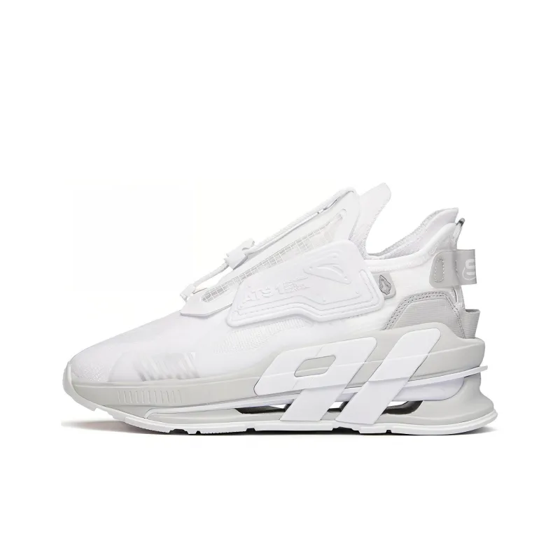Anta AT91 Cushioned Slip-Resistant Low-Top Running Shoes Women's Anta White-0