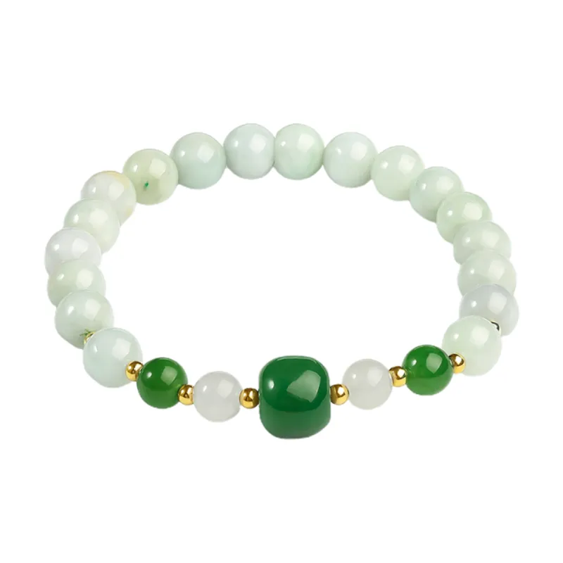 Oriental Jade Glutinous Jade Jadeite Bracelets Women's-0