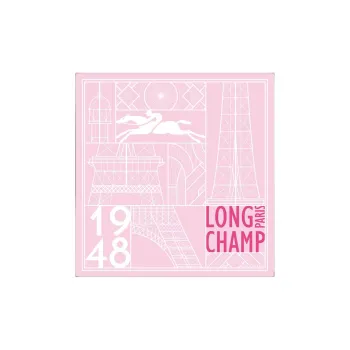 LONGCHAMP Silk Scarves Women's Pink