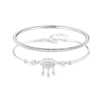 BTOE 999 Fine Silver Bangles Women's