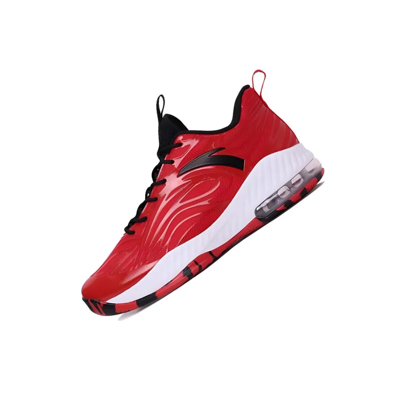Anta Basketball Collection Cushioning Anti-Slip And Wear-Resistant Mid-Top Vintage Basketball Shoes Men's Red-2