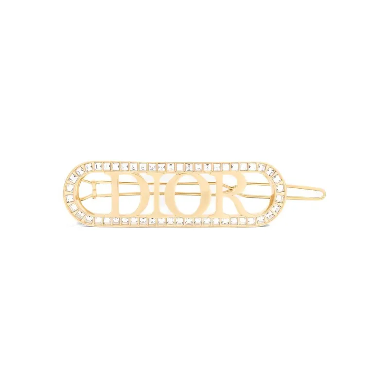 DIOR Crystal, Metal Hair Clips Women's Gold-0