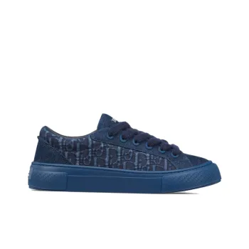 DIOR B33 Platform Shoes Low Top Skateboard Shoes Men's Blue