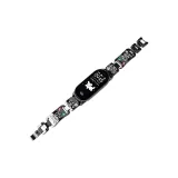 Puppy Colored Rhinestone Bangle-Black Strap Only