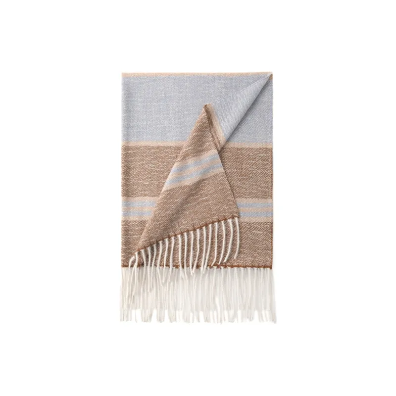 FREE RABBITⅡ Korean Style Fashion Elegance Versatile Warm Fringe Shawl Scarf Unisex-9